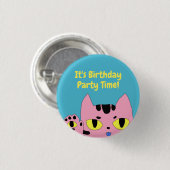 Alien Pocket Cat Button (Vorne & Hinten)