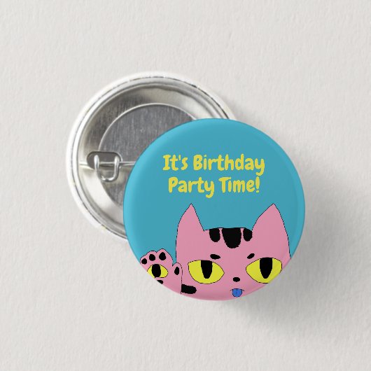 Alien Pocket Cat Button (Vorne & Hinten)