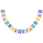 Alien Pocket Cat Pink Cartoon Kitten Wimpelkette (Alle)