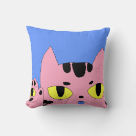 Alien Pocket Cat sagt Hallo Kissen