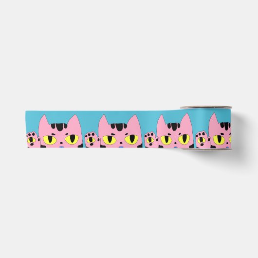 Alien Pocket Cat Satinband (Vorderseite)