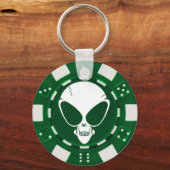 Alien Poker Chip Schlüsselanhänger (Vorderseite)