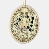 Alien Poker  Keramik Ornament (Rechts)