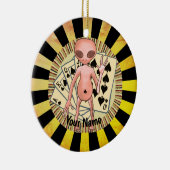 Alien Poker Keramik Ornament (Rechts)