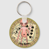 Alien Poker Schlüsselanhänger (Vorderseite)