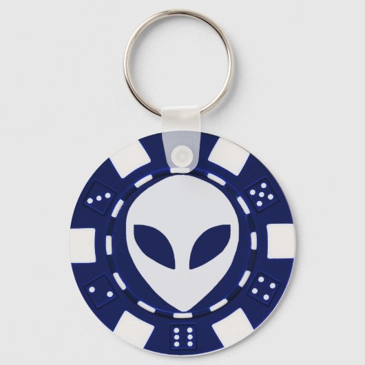 Alien Poker Schlüsselanhänger (Vorderseite)