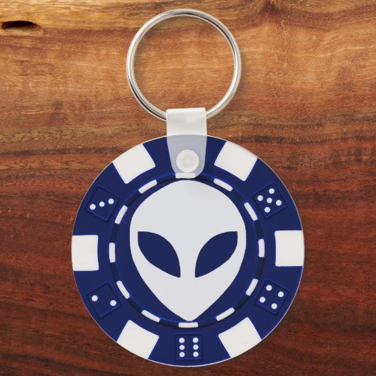 Alien Poker Schlüsselanhänger (Vorderseite)