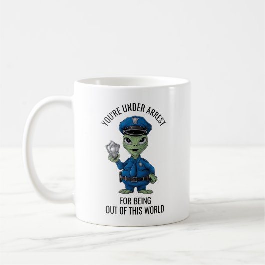 Alien Policeman Kaffeetasse (Links)