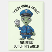 Alien Policeman Magnet (Vorderseite)
