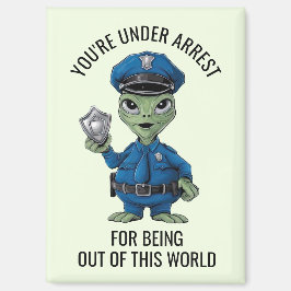 Alien Policeman Magnet