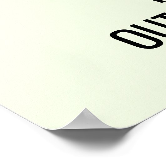 Alien Policeman Poster (Ecke)