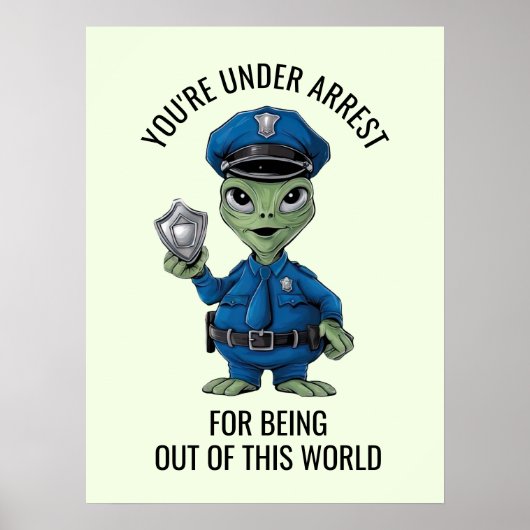 Alien Policeman Poster (Vorne)