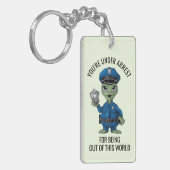 Alien Policeman Schlüsselanhänger (Vorderseite links)