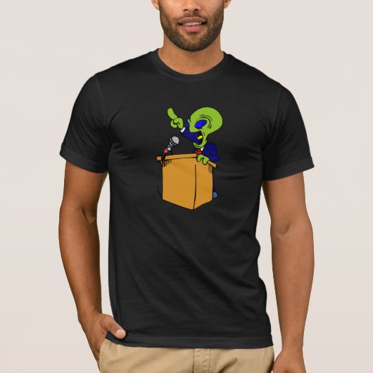Alien-Politiker T-Shirt (Vorderseite)