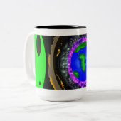 Alien Portal von Skullnskin Graphics ; Digitale Ku Zweifarbige Tasse (Vorderseite Links)