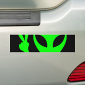 Alien Portrait Autoaufkleber (Auf Auto)