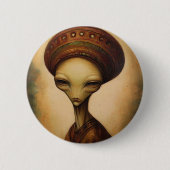 Alien Portrait Button (Vorderseite)