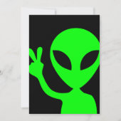 Alien Portrait Einladung (Vorderseite)