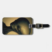 Alien Portrait Gepäckanhänger (Vorderseite horizontal)