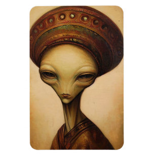 Alien Portrait Magnet