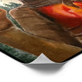 Alien Portrait Painting von Alfred Fox Poster (Ecke)