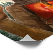 Alien Portrait Painting von Alfred Fox Poster (Ecke)