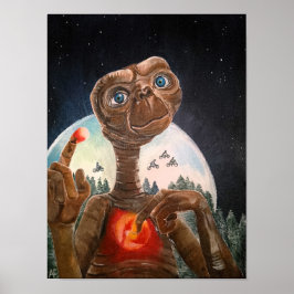 Alien Portrait Painting von Alfred Fox Poster