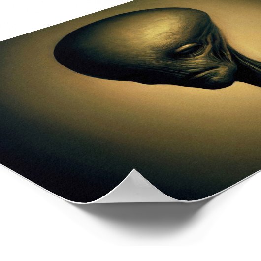 Alien Portrait Poster (Ecke)