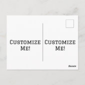 Alien Portrait Postkarte (Rückseite)