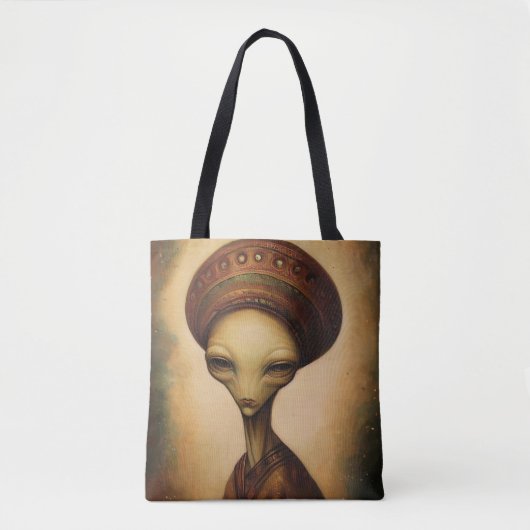 Alien Portrait Tasche (Vorderseite)