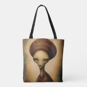 Alien Portrait Tasche (Rückseite)