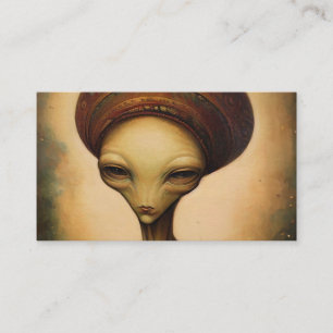 Alien Portrait Visitenkarte