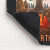 Alien-Porträtmalerei von Alfred Fox Mousepad (Ecke)
