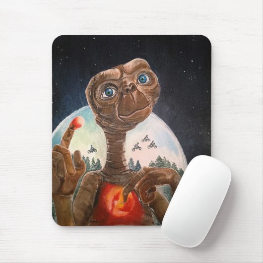 Alien-Porträtmalerei von Alfred Fox Mousepad (Mit Mouse)