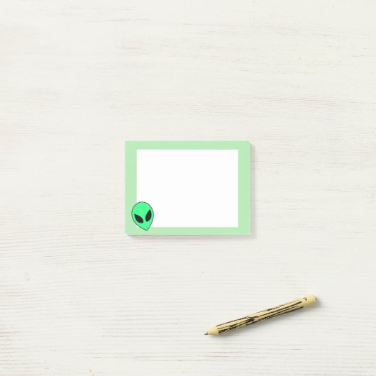 Alien Post-it Klebezettel (Auf Schreibtisch)