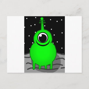 Alien Postkarte