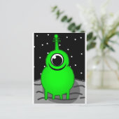 Alien Postkarte (Stehend Vorderseite)