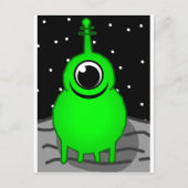 Alien Postkarte (Vorderseite)