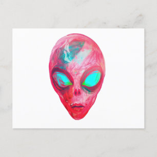 Alien Postkarte