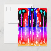 Alien Postkarte (Vorne/Hinten)