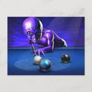 Alien Postkarte