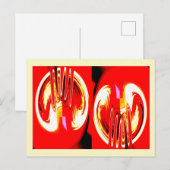 Alien Postkarte (Vorne/Hinten)