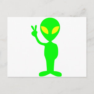 Alien Postkarte