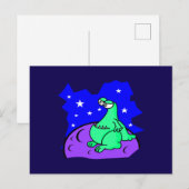 Alien Postkarte (Vorne/Hinten)