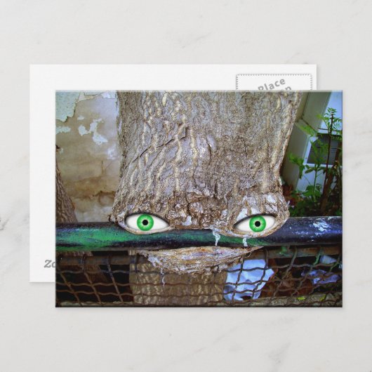 Alien Postkarte (Vorne/Hinten)