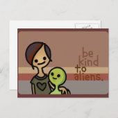 Alien. Postkarte (Vorne/Hinten)