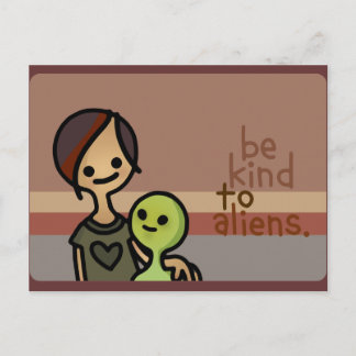 Alien. Postkarte