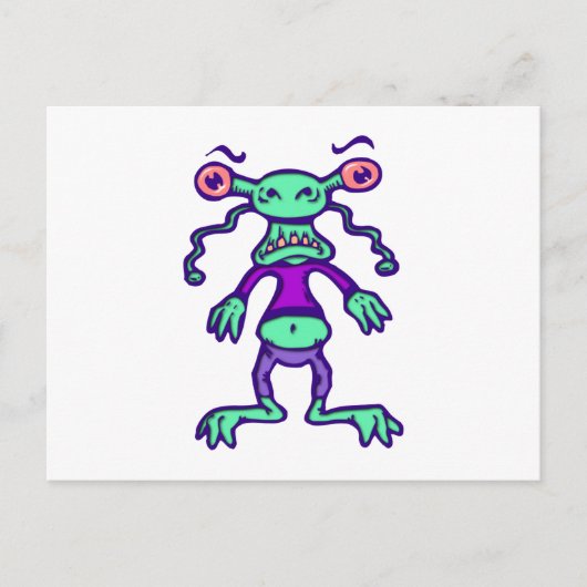 Alien Postkarte (Vorderseite)