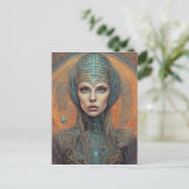 Alien Postkarte (Stehend Vorderseite)