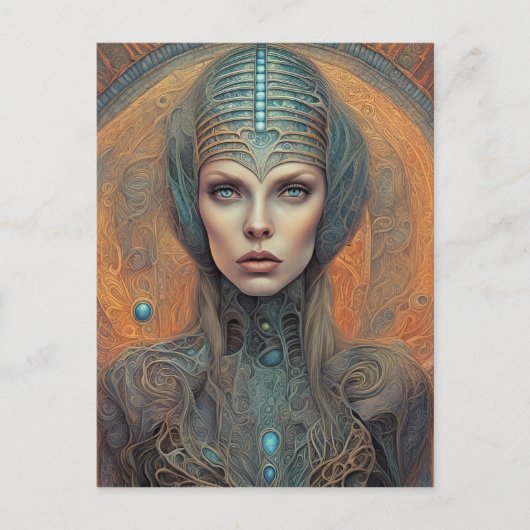 Alien Postkarte (Vorderseite)